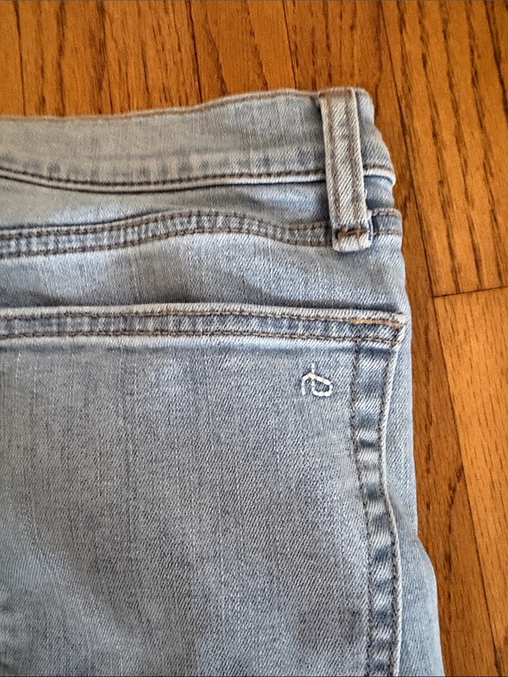 rag & bone Light Blue Flare Jeans - Picture 5 of 6